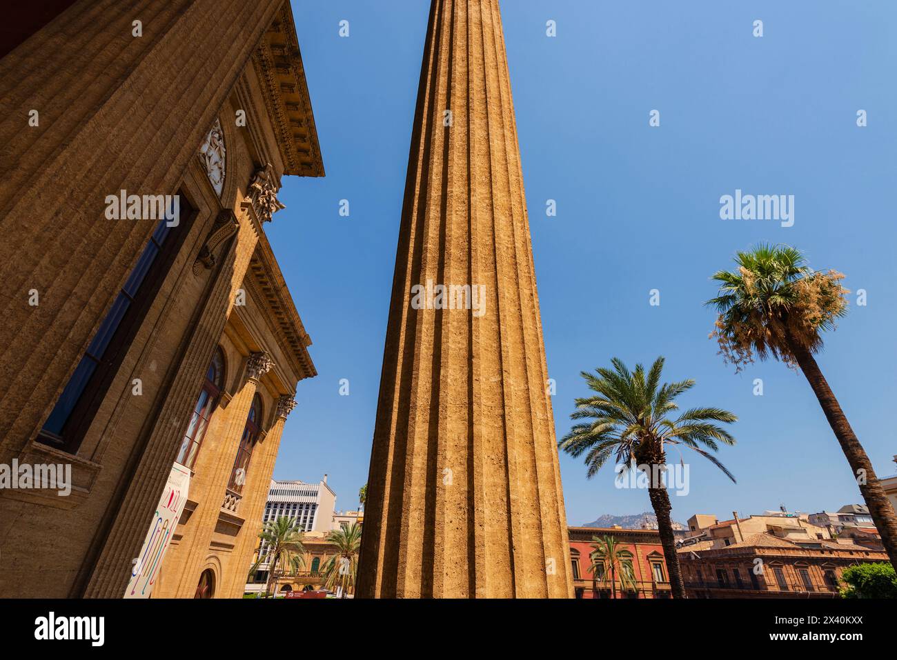 Teatro Massimo, ein Opernhaus in Palermo, Sizilien, Italien; Palermo, Italien Stockfoto