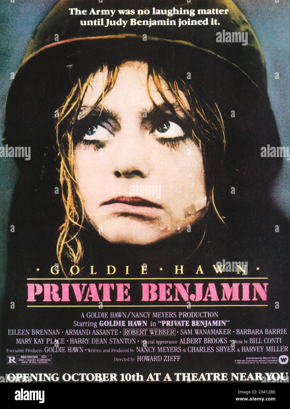 1980 privates Benjamin-Filmplakat unter der Regie von Howard Zieff mit Goldie Hawn Stockfoto
