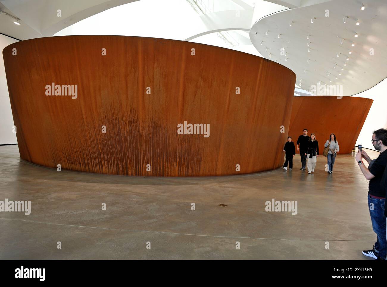 Richard Serra, Kunstwerk, Guggenheim, Museum, Bilbao, Spanien, Europa Stockfoto