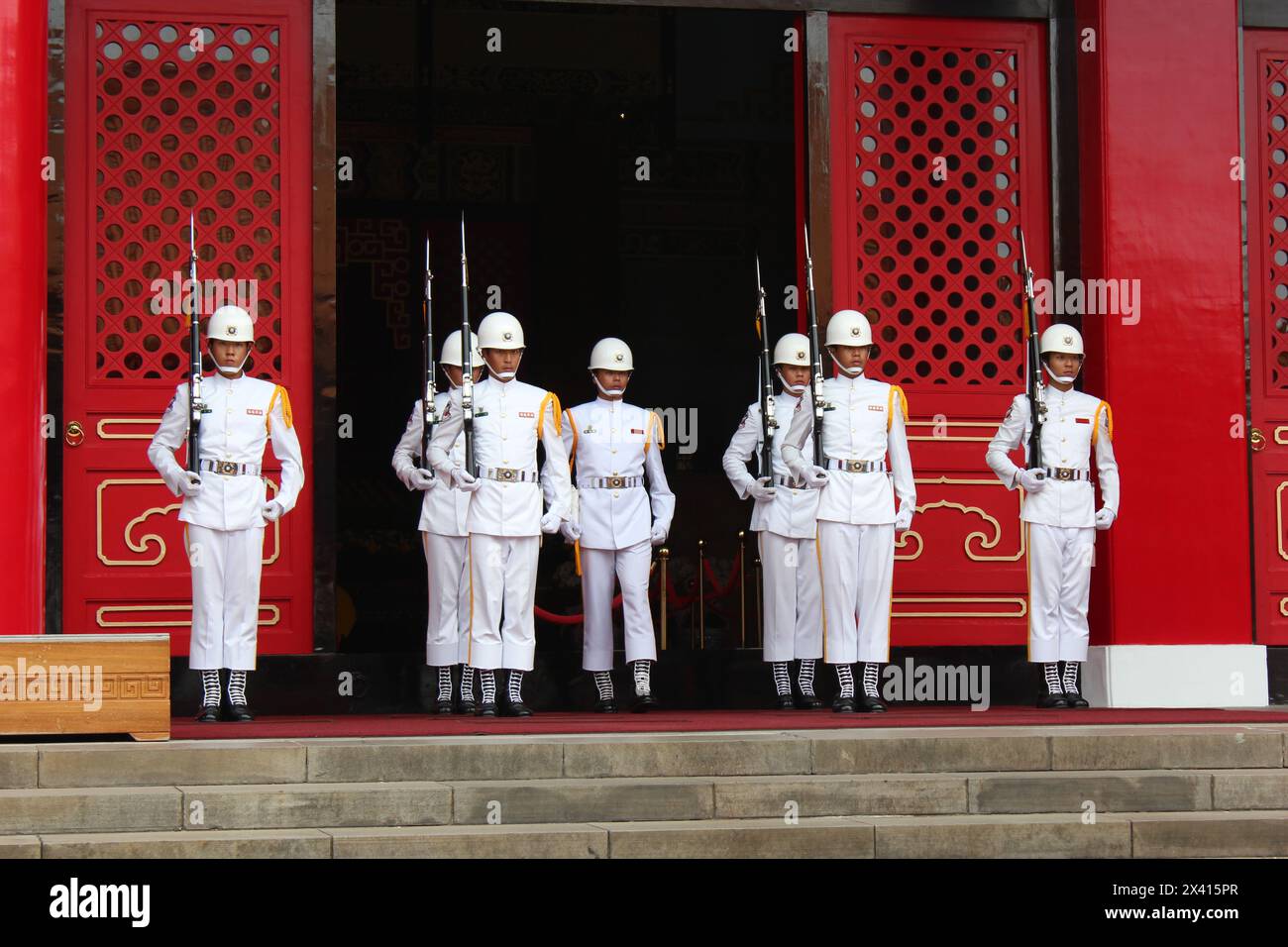 Ehrenwache Der Taiwan-Flotte Stockfoto