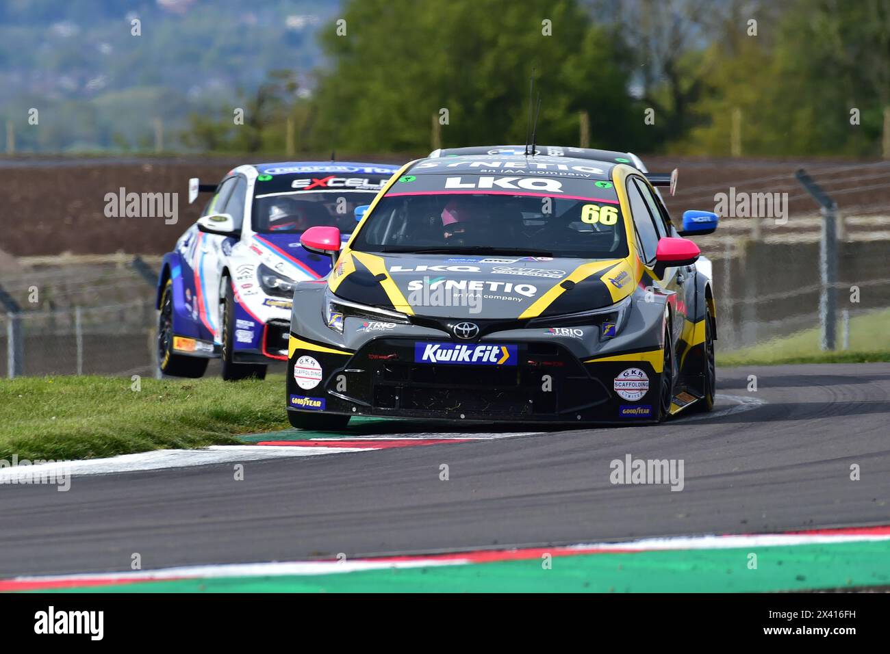Josh Cook, Toyota Corolla GR Sport, LKQ Euro Car Parts mit SYNETIQ, Runde 2, BTCC, British Touring Car Championship, Eröffnungsrunden der Saison 2024 Stockfoto