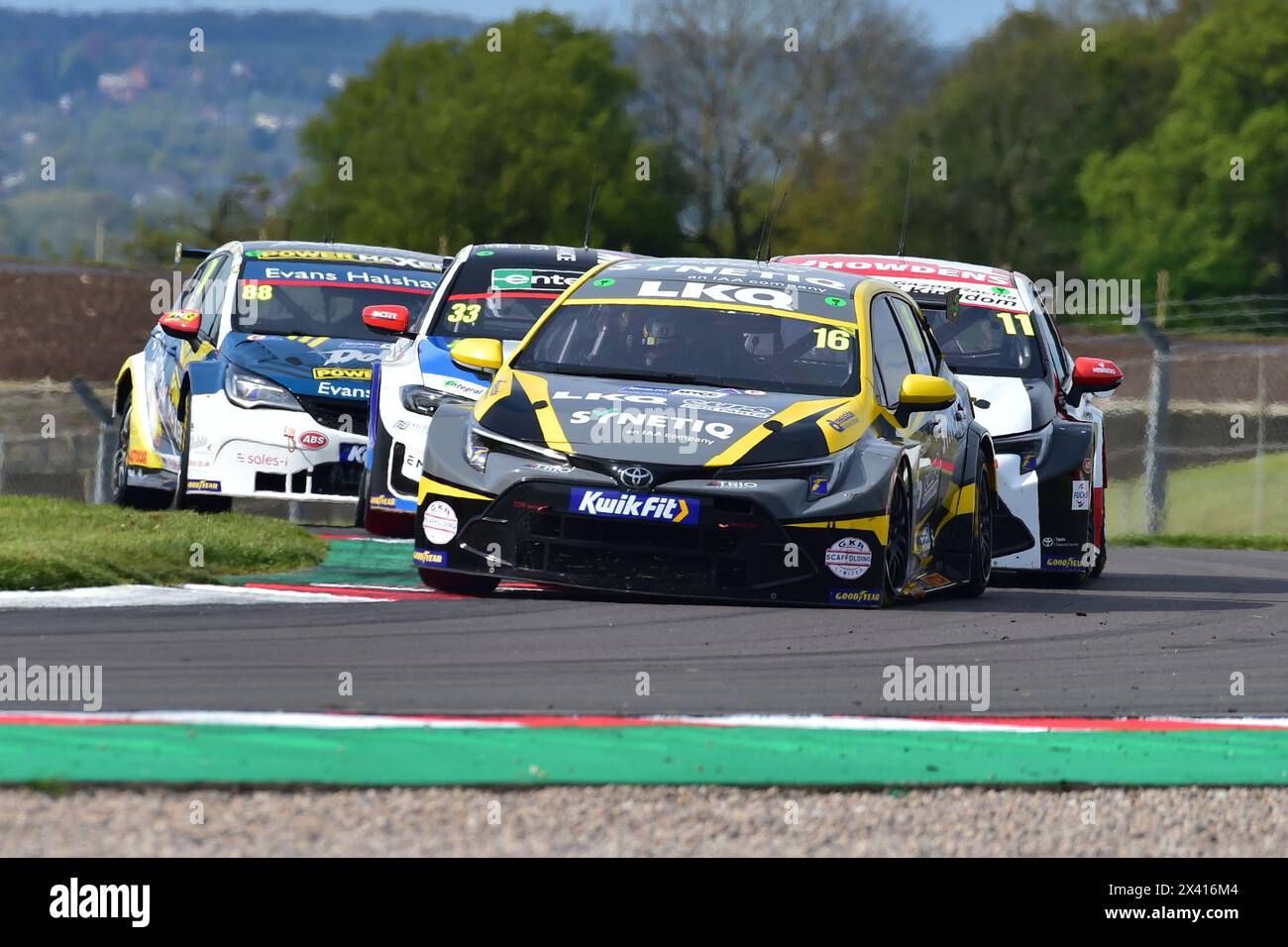 Aiden Moffat, Toyota Corolla GR Sport, LKQ Euro Car Parts mit SYNETIQ, Runde 2, BTCC, British Touring Car Championship, Eröffnungsrunden der 2024 se Stockfoto
