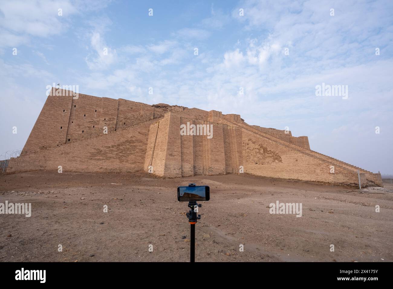 Ziggurat von ur im irak Stockfoto