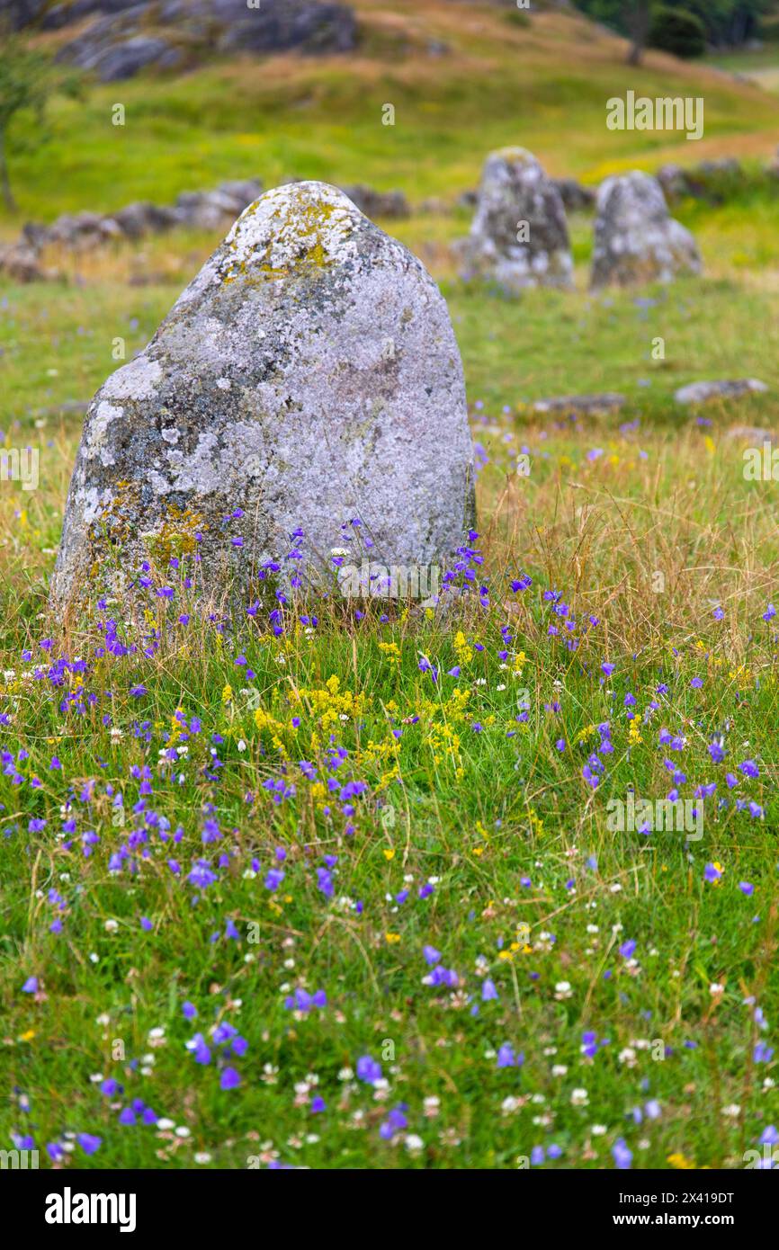 Europa, Skandinavien, Schweden. Pilane Tjoern. Die eigene Kunstgalerie der Natur Stockfoto