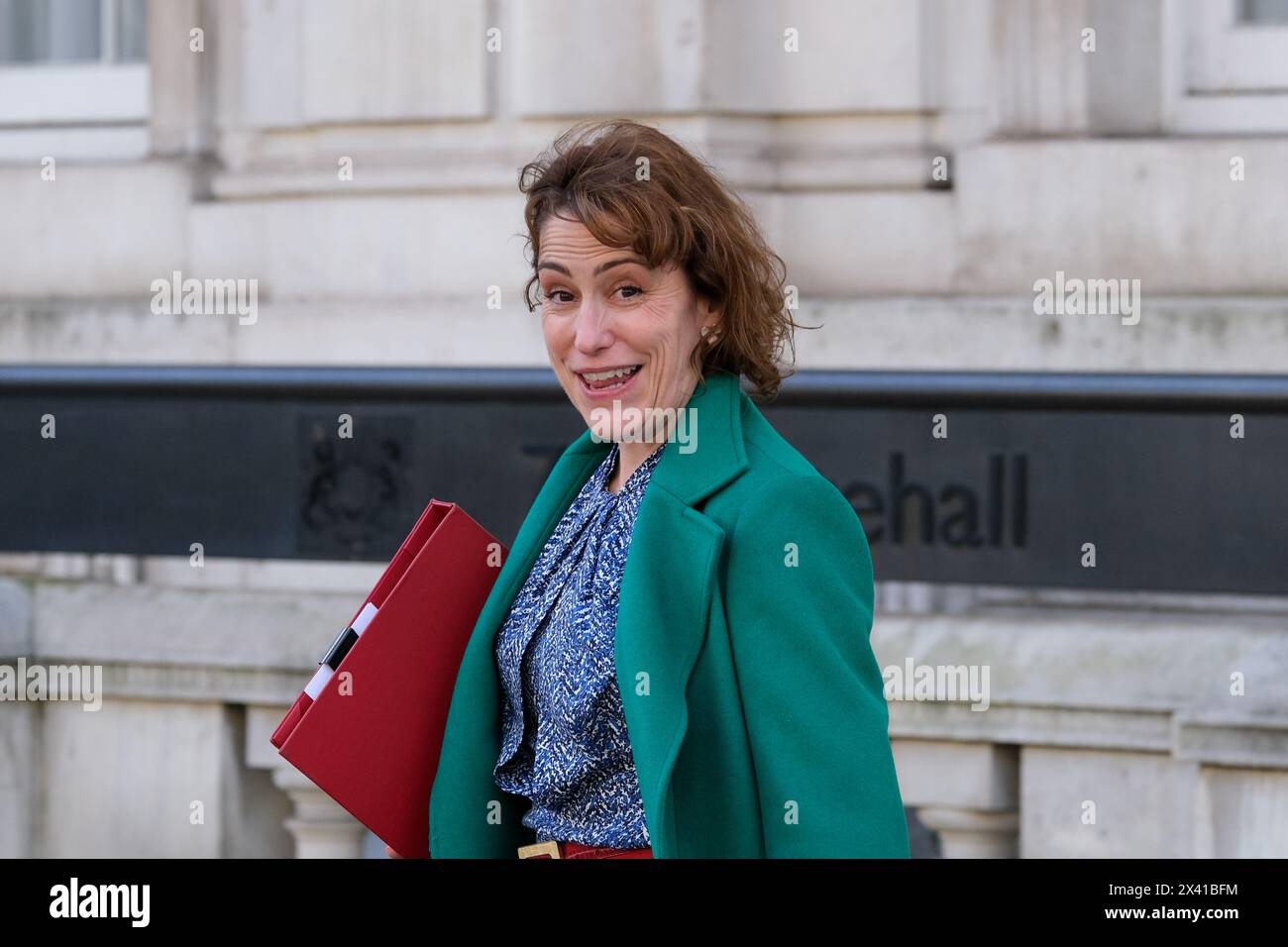 London, Großbritannien, 29. April 2024. Victoria Atkins, Staatssekretärin für Gesundheit und Soziales, verlässt das Kabinettsbüro nach einer Sitzung. Quelle: Eleventh Photography/Alamy Live News Stockfoto