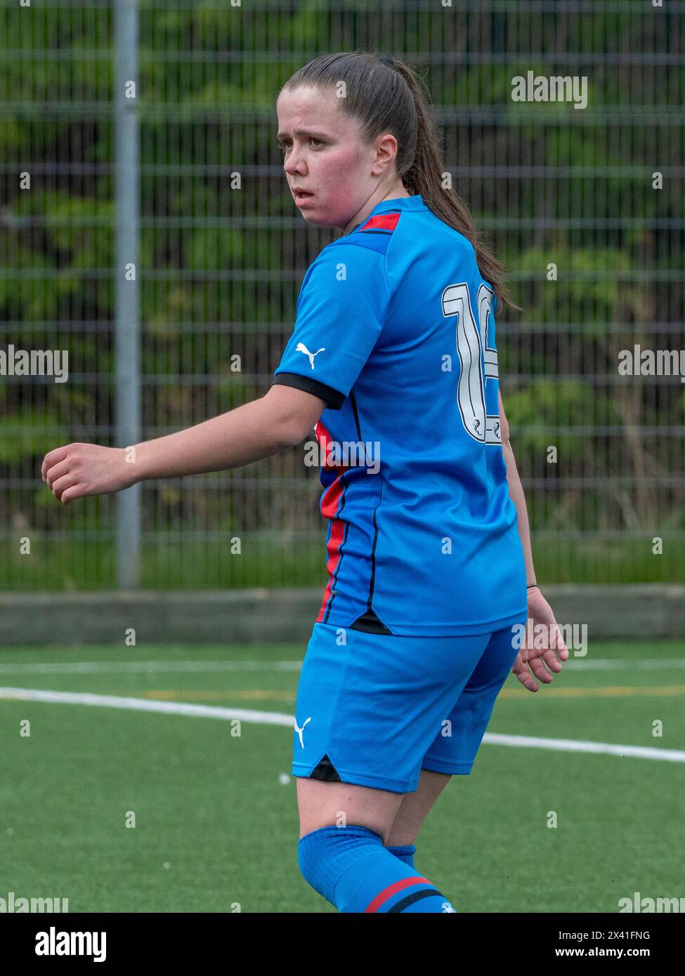 Inverness, Schottland, Großbritannien. 28. April 2024: Rossvale Women gewinnen die SWF Championship in Inverness, Schottland. Stockfoto