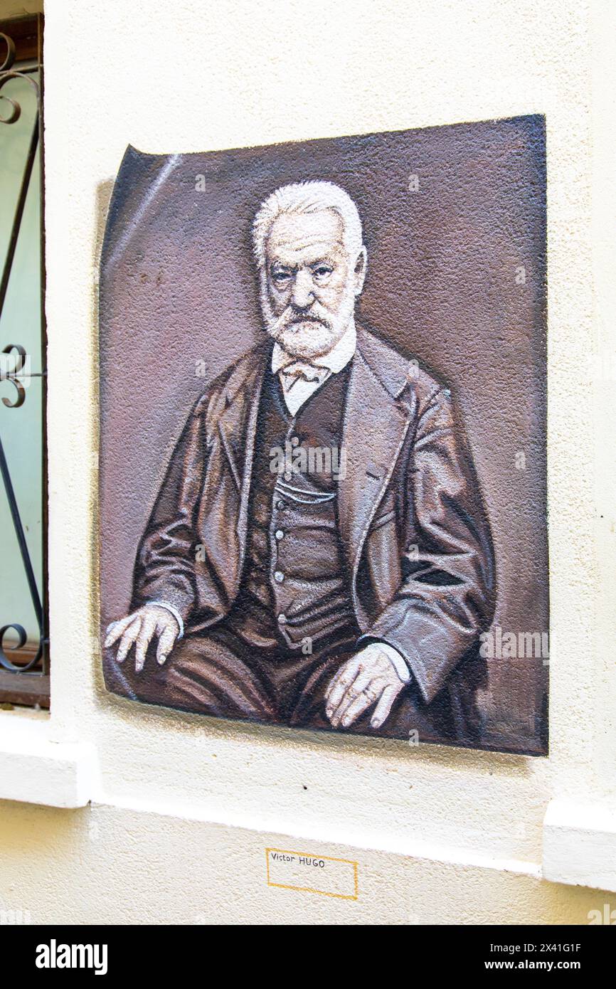 Frankreich, Hauts de France, Aisne, Laon. Altstadt, Ruelle des Neufliers Stockfoto