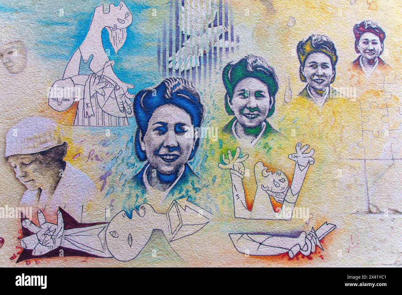 Frankreich, Hauts de France, Aisne, Laon. Altstadt, Ruelle des Neufliers Stockfoto