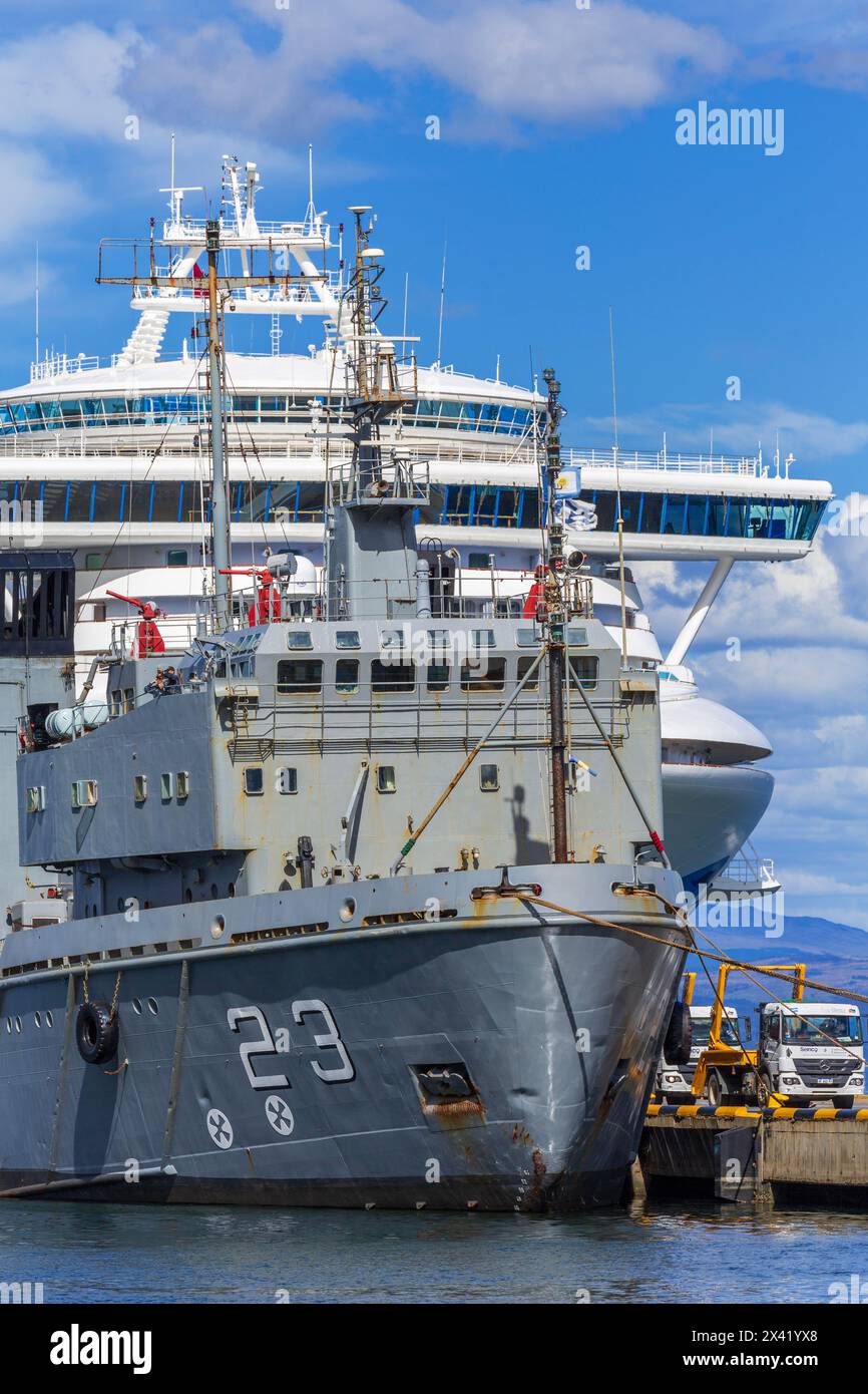 Argentinische Marine, Ushuaia, Feuerland, Argentinien, Südamerika Stockfoto