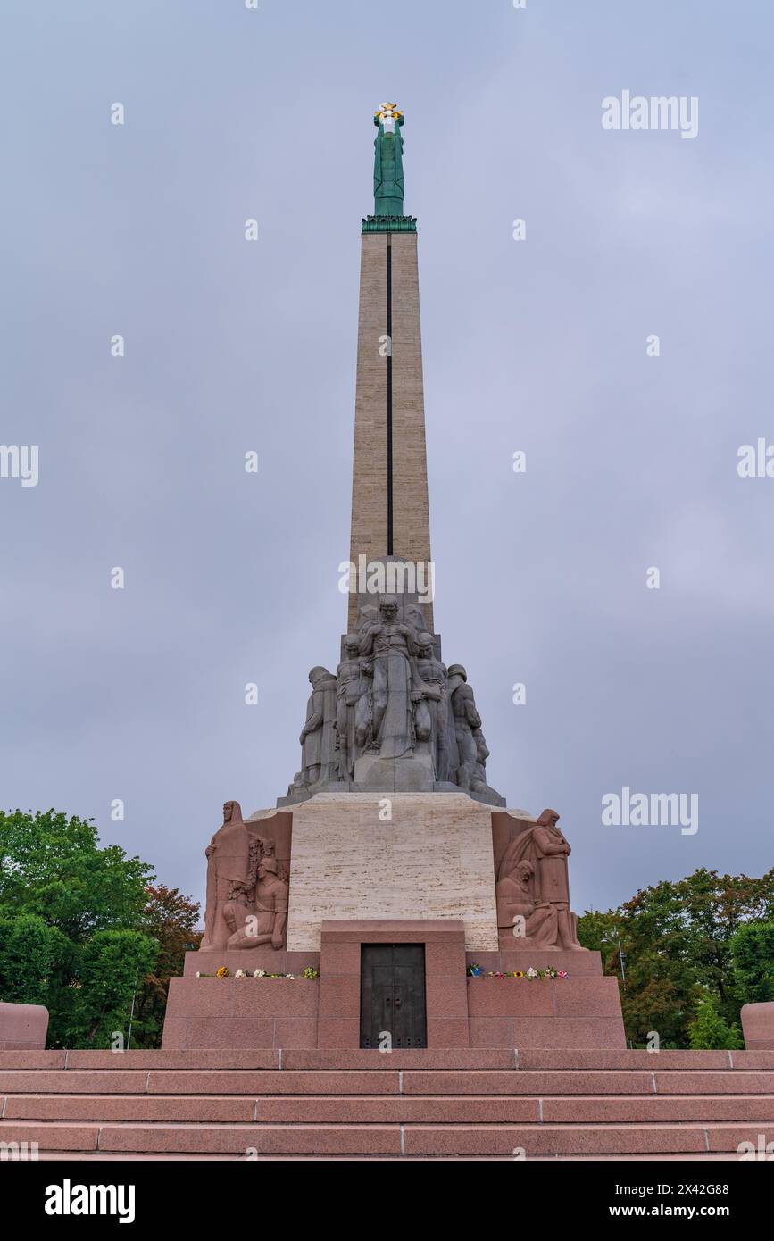 Das Freiheitsdenkmal in Riga, Lettland Stockfoto