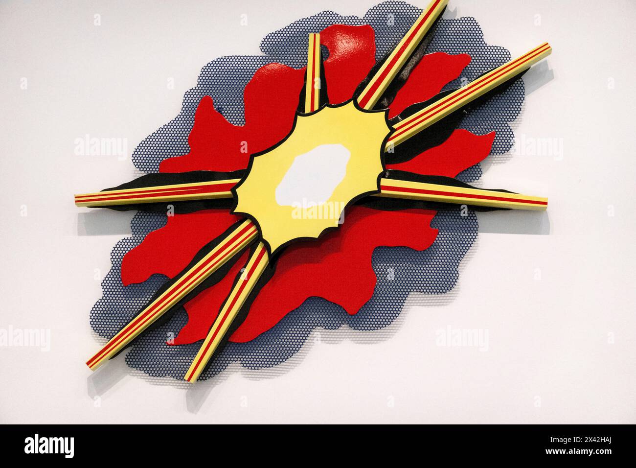 Roy Lichtenstein Skulptur Wall Explosion II 1965 Stockfoto