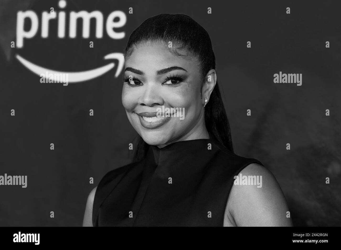 Gabrielle Union im Kleid von Achille Maramotti für Sportmax besucht am 29. April 2024 die Premiere der Amazon MGM Studios „The Idea of You“ im Jazz im Lincoln Center in New York Stockfoto