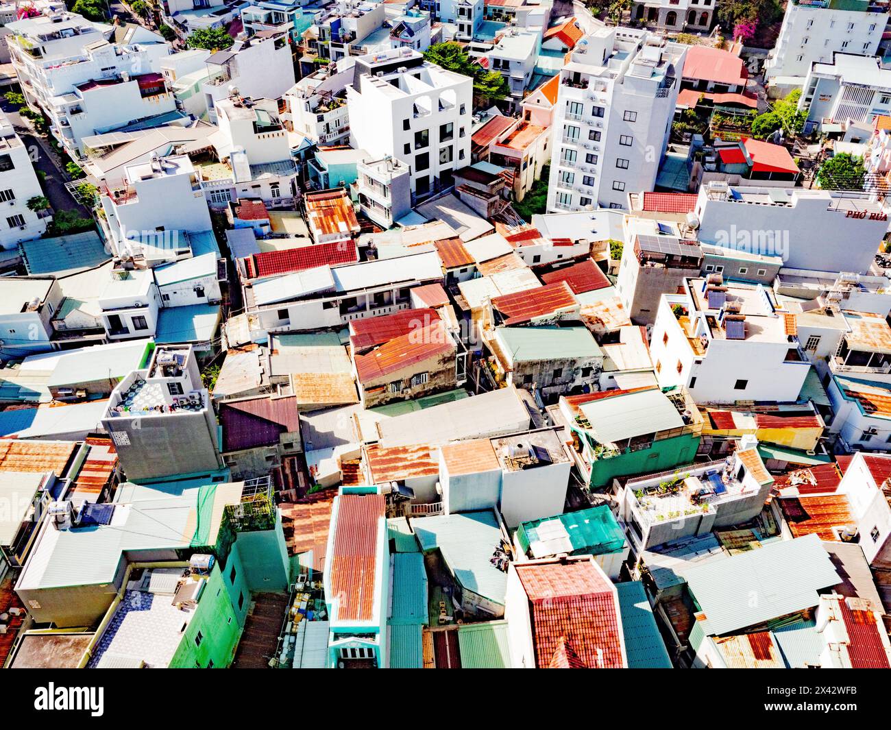 Luftaufnahme Entwicklungsländer Vung Tau Vietnam Südostasien Stockfoto