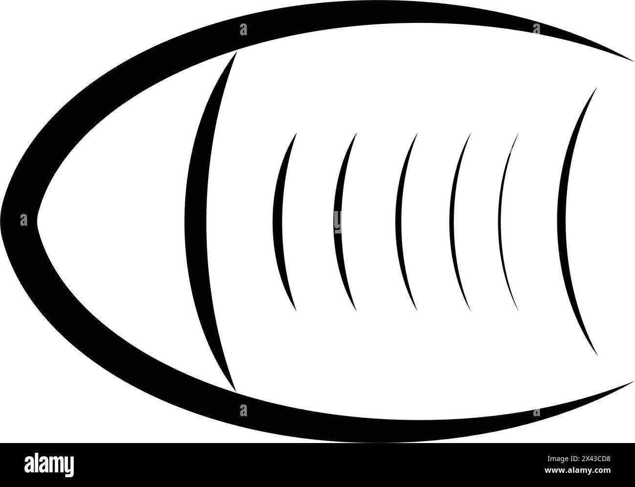 American Football Logo Vektor Illustration Design Stock Vektor