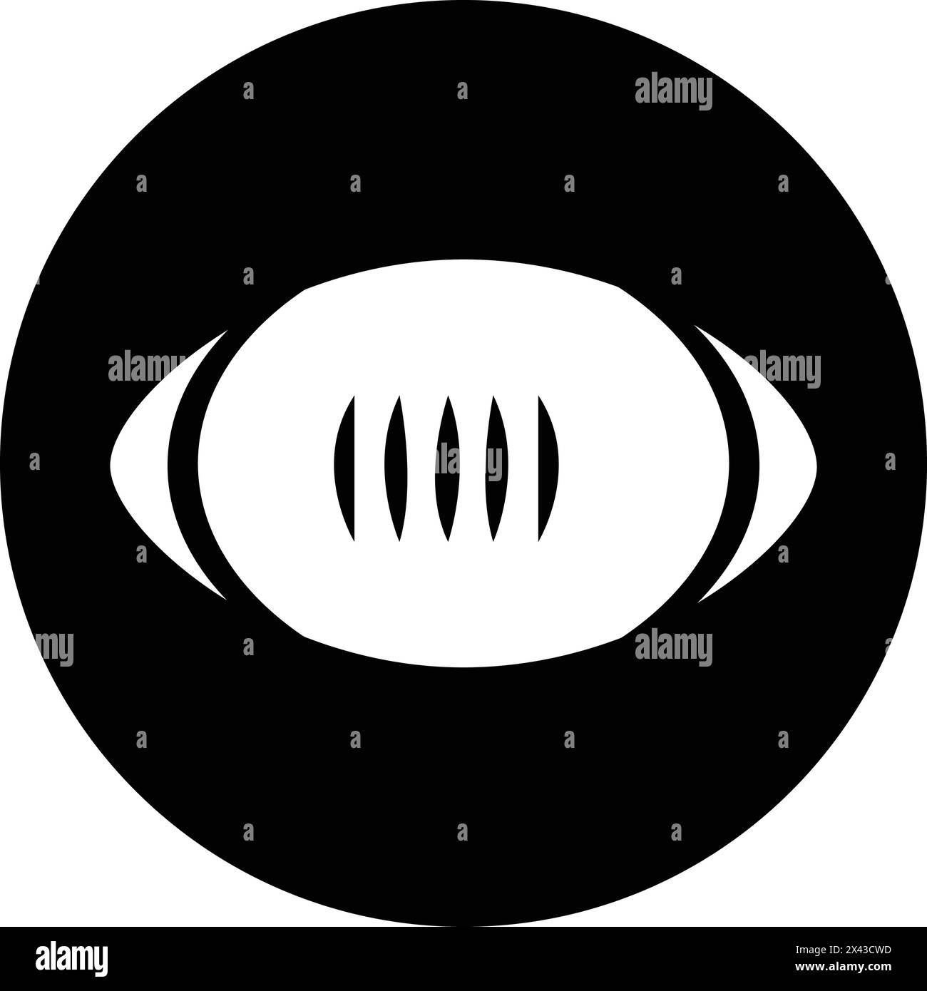 American Football Logo Vektor Illustration Design Stock Vektor