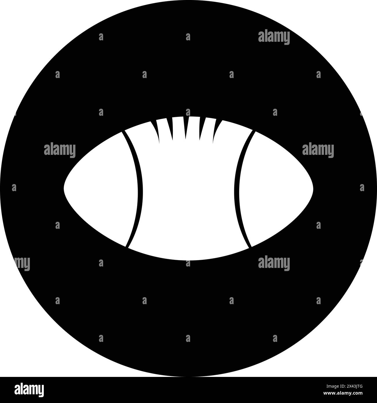 American Football Logo Vektor Illustration Design Stock Vektor