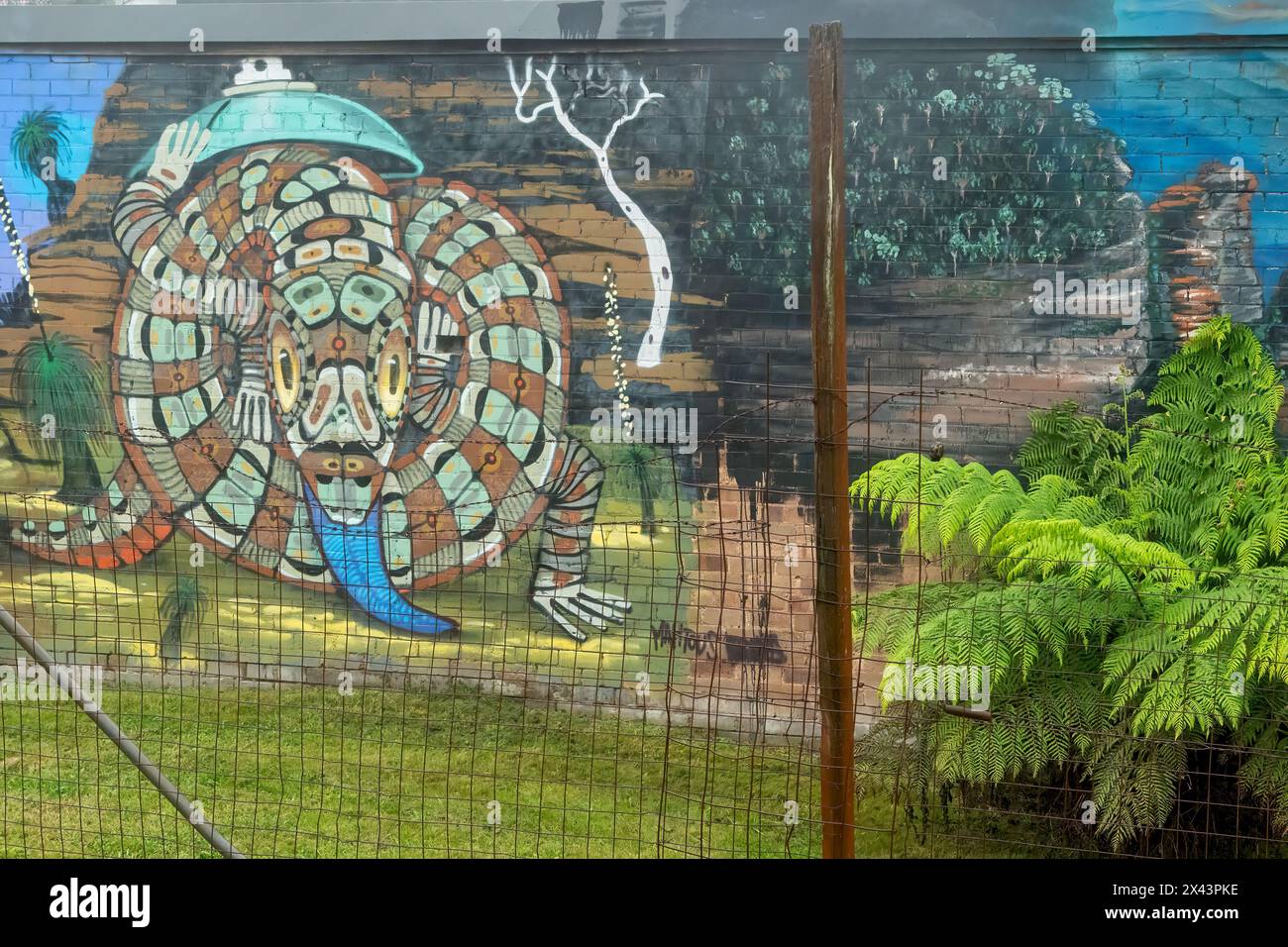 Street Art in Katoomba, NSW, Australien Stockfoto