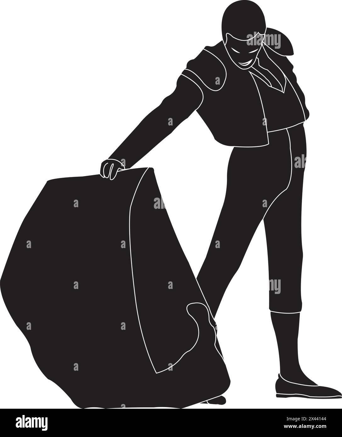 Matador-Symbol Vektordarstellung Symboldesign Stock Vektor