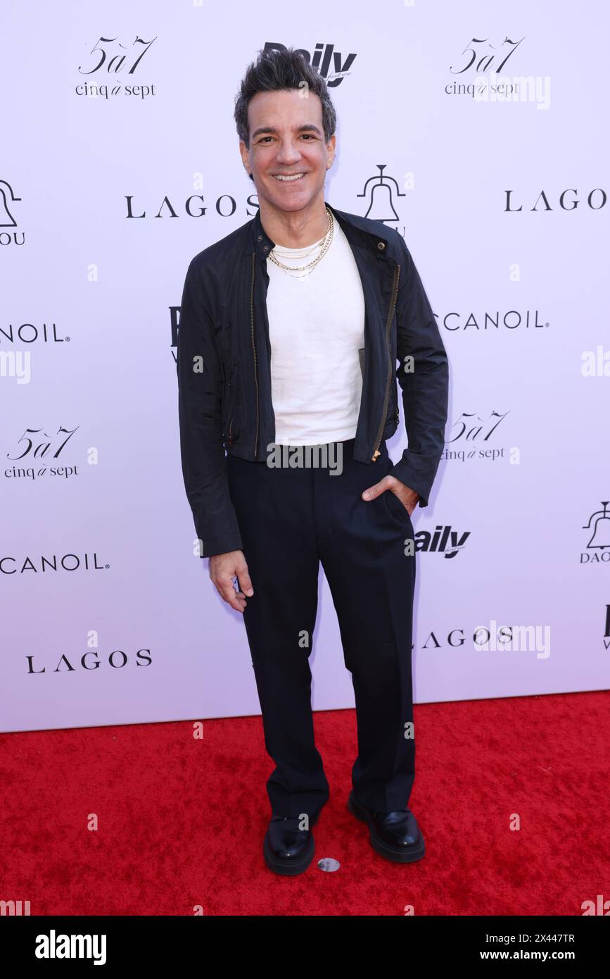 George Kotsiopoulos nimmt am 28. April 2024 an den 8. Jährlichen Fashion Los Angeles Awards der Daily Front Row in Beverly Hills, Kalifornien, Teil. Foto: Crash/imageSPACE/MediaPunch Stockfoto