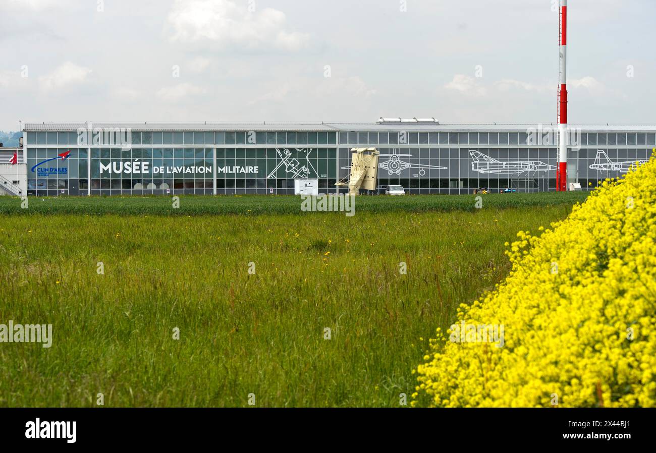 CLIN d'Ailes Military Aviation Museum, Payerne, Waadt, Schweiz Stockfoto
