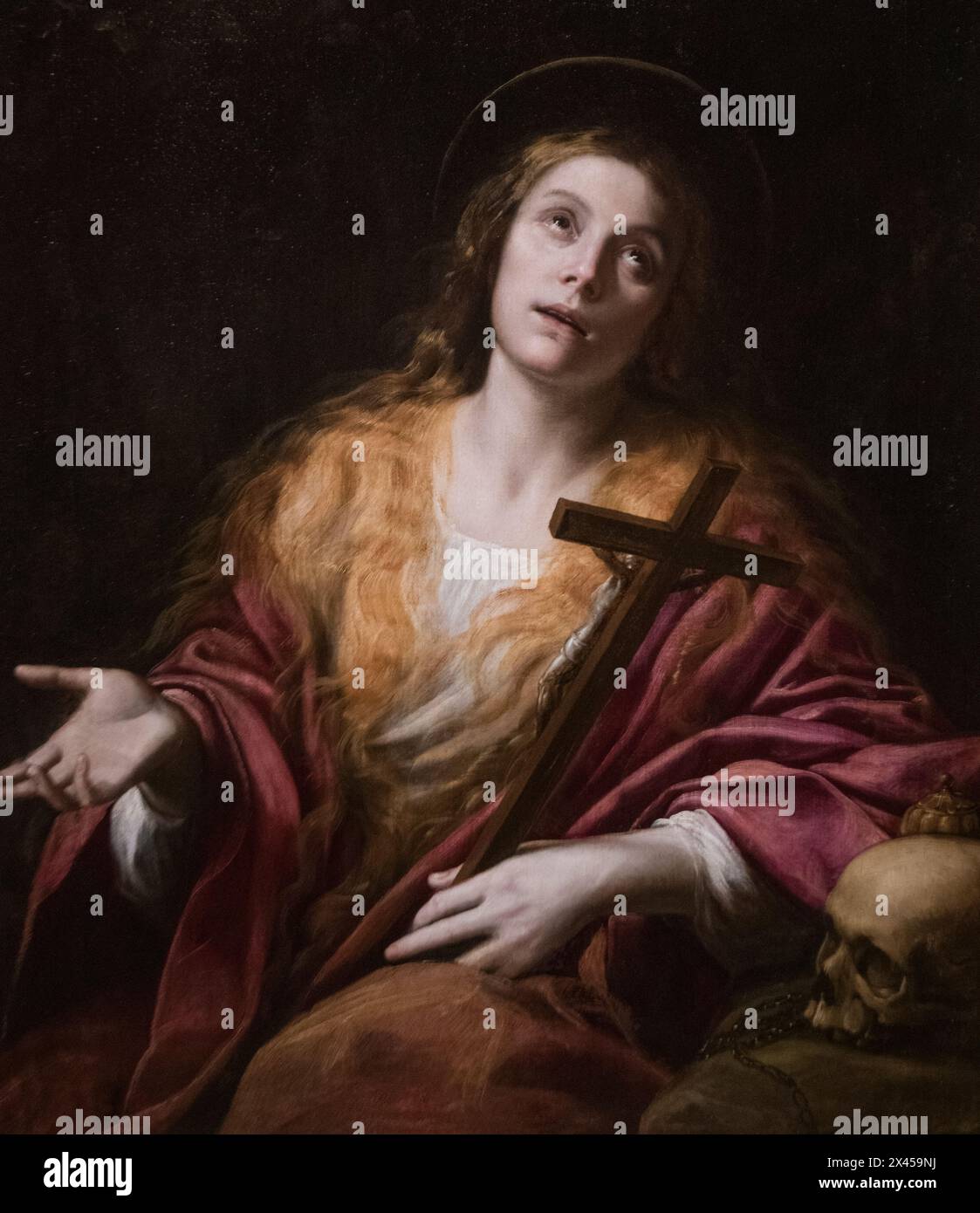 Giuseppe Vermiglio: "Der Buße Magdalene" (1620) Stockfoto