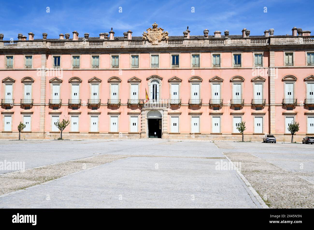 Palacio Real de Riofrio in Real Sitio de San Ildefonso (Barock, 18. Jahrhundert). Provinz Segovia, Castilla y Leon, Spanien. Stockfoto