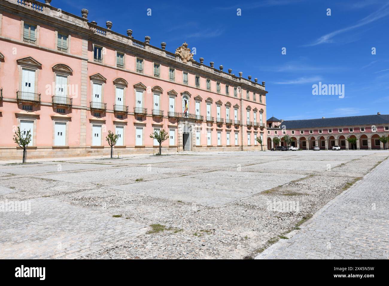 Palacio Real de Riofrio in Real Sitio de San Ildefonso (Barock, 18. Jahrhundert). Provinz Segovia, Castilla y Leon, Spanien. Stockfoto