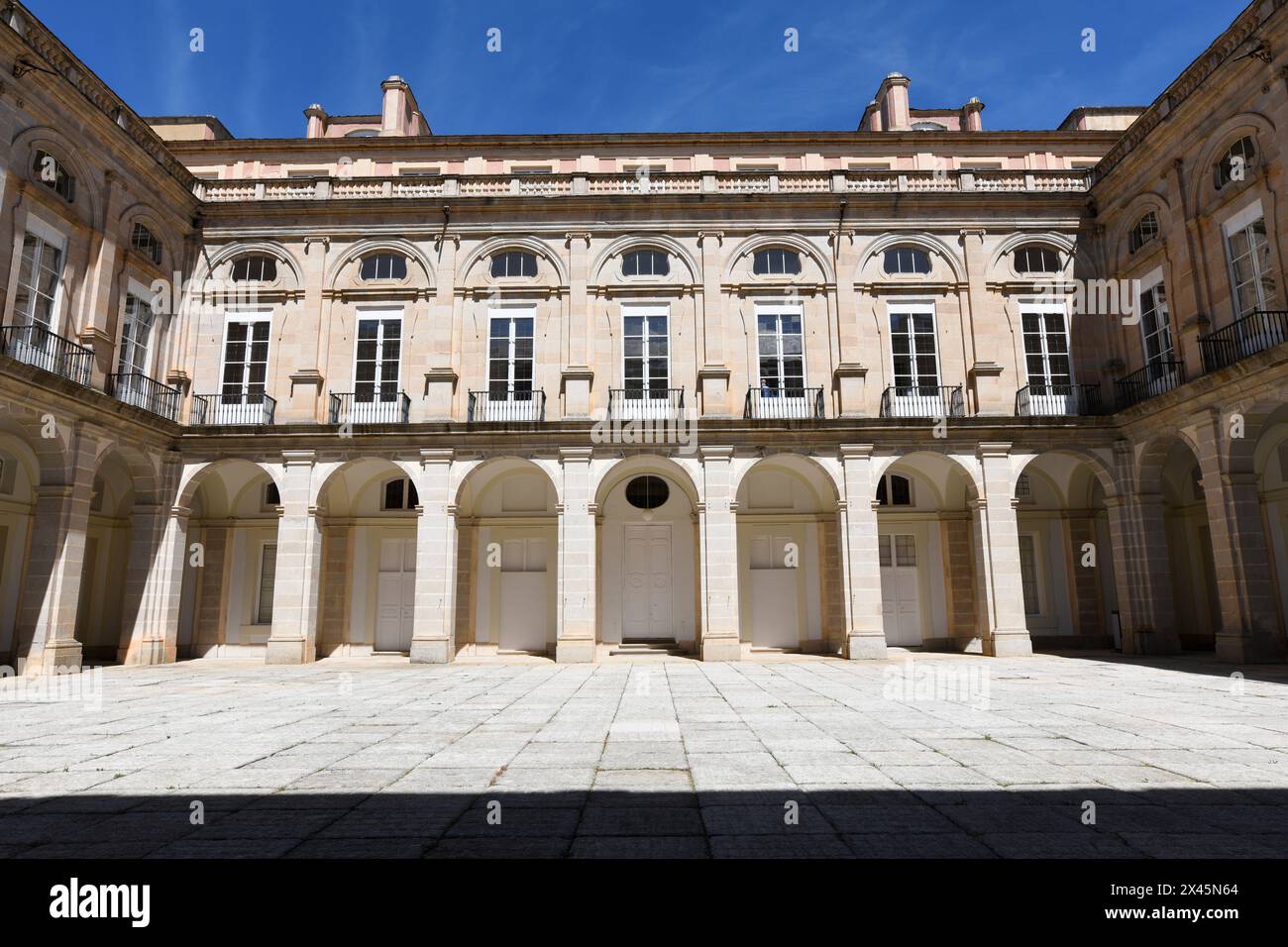 Palacio Real de Riofrio in Real Sitio de San Ildefonso (Barock, 18. Jahrhundert). Provinz Segovia, Castilla y Leon, Spanien. Stockfoto