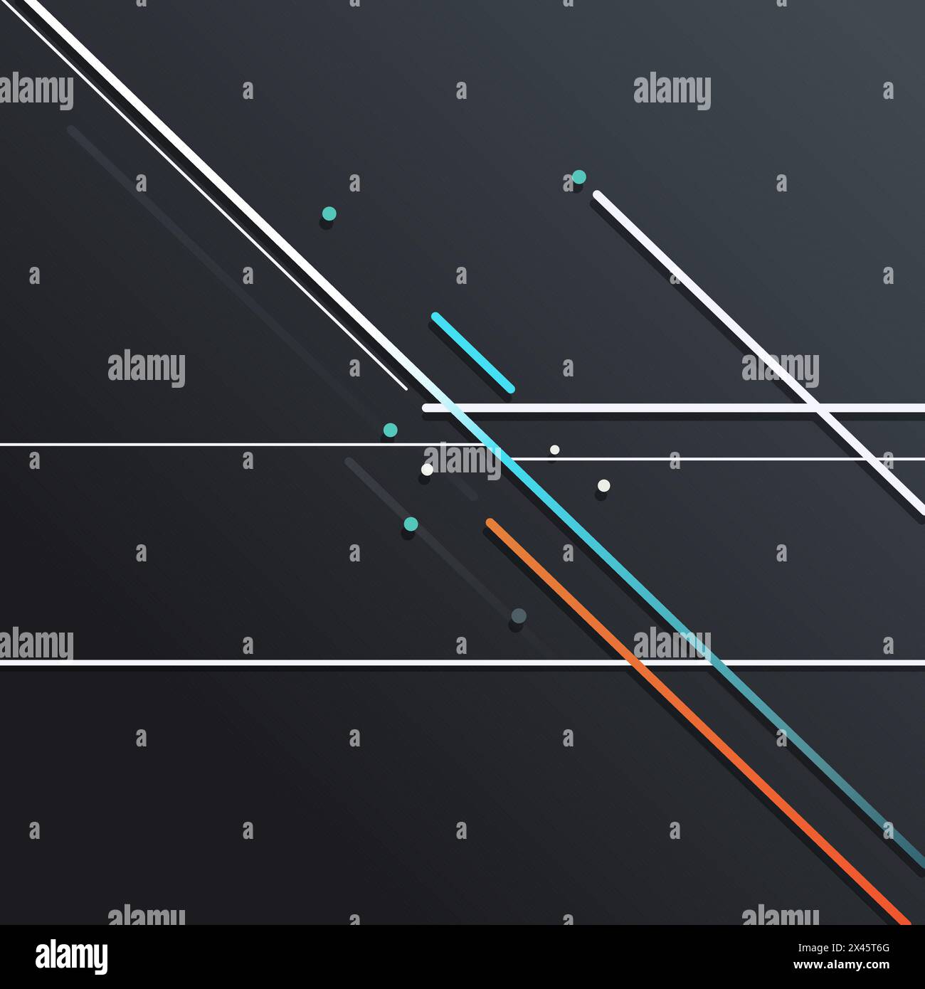 Schwarzer Hintergrund mit dünnen geraden Linien Stock Vektor