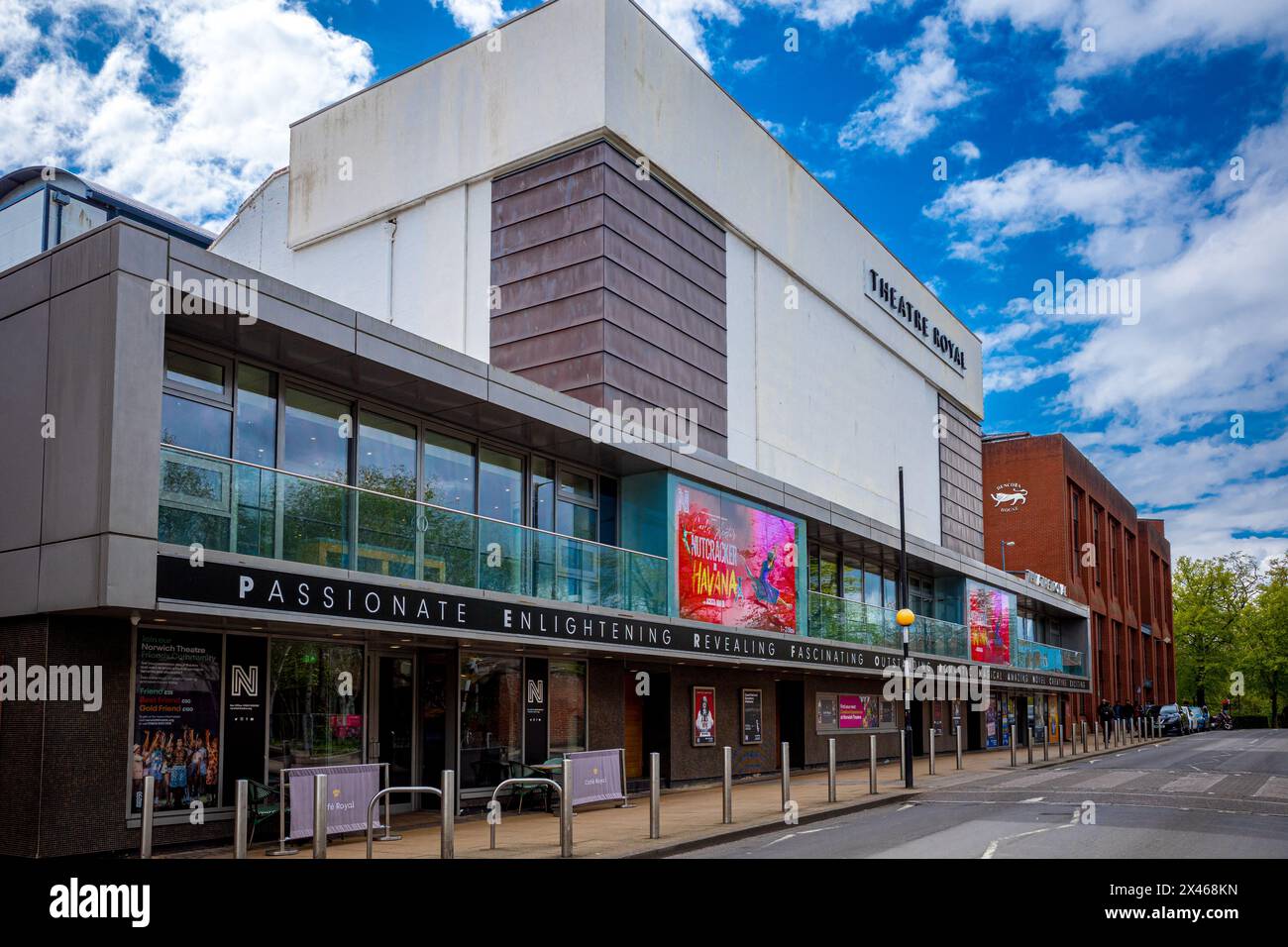 Norwich Theatre Royal - Theatre Royal Norwich - eine Art déco-Theater umgebaut, 1935 nach einem Brand im Jahr 2007 von Tim Architekten Foster renovierten Stockfoto