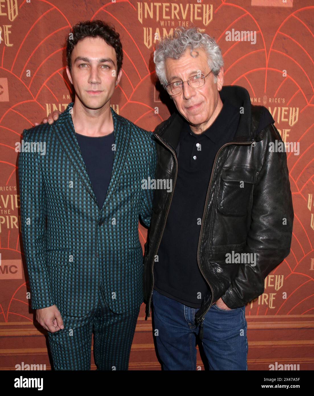 New York City, USA. April 2024 30. Luke Brandon Field und Eric Bogosian nahmen an der zweiten Staffel „Anne Rice's Interview with the Vampire“ Teil, die am 30. April 2024 im McKittrick Hotel in New York City stattfand © Steven Bergman/AFF-USA. COM Credit: AFF/Alamy Live News Stockfoto