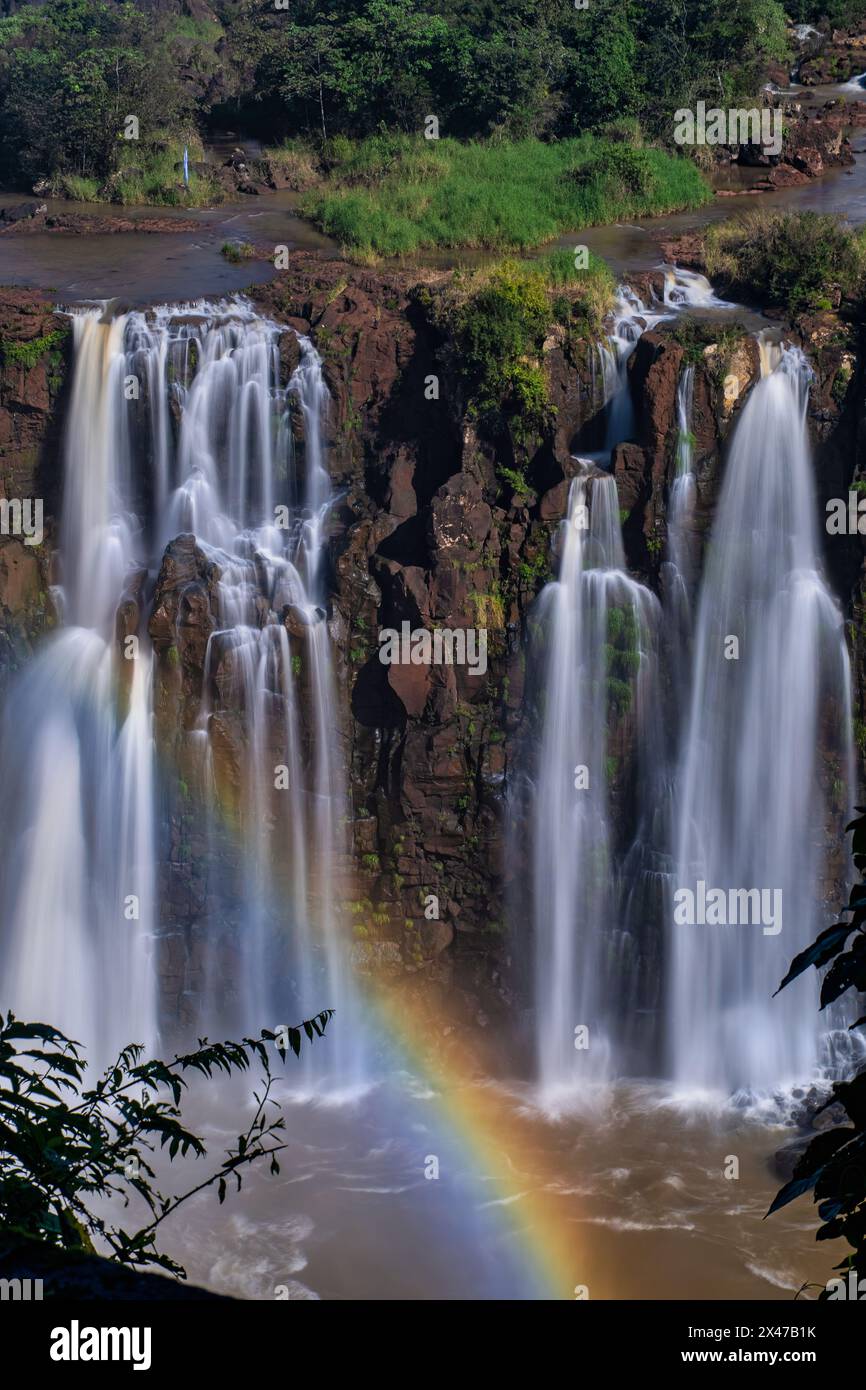 Die Iguazu Falls hatten die Ehre, in vielen Hollywood-Filmen zu sehen, darunter Mr. Magoo (1997), Miami Vice (1996) und Indiana Jones and the Kin Stockfoto