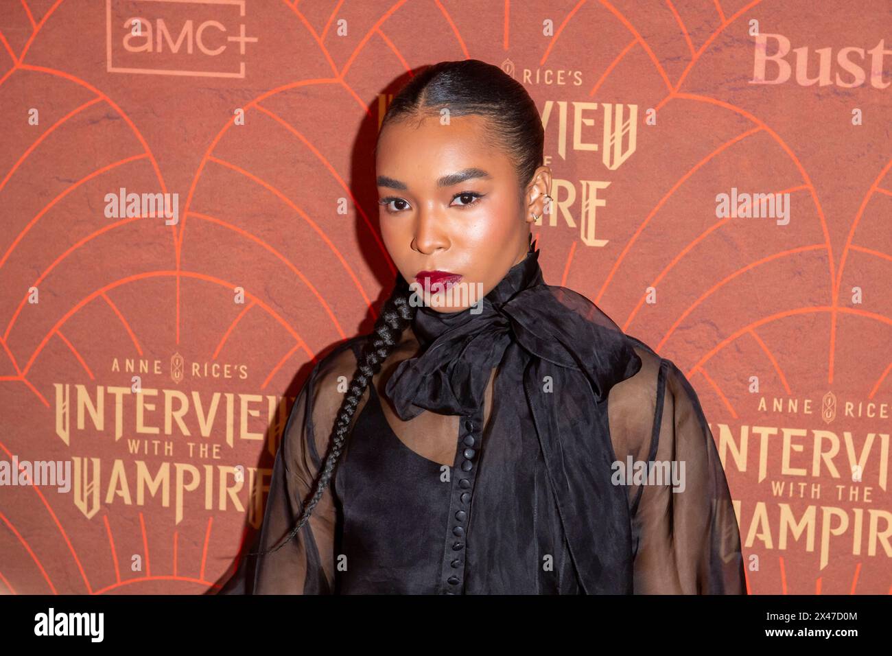 New York, Usa. April 2024 30. NEW YORK, NEW YORK - APRIL 30: Delainey Hayles nimmt am 30. April 2024 in New York City an der Premiere von Anne Rice's Interview with the Vampire im McKittrick Hotel Teil. Quelle: Ron Adar/Alamy Live News Stockfoto