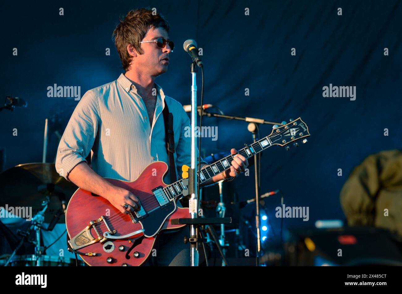 Noel Gallagher's High Flying Birds, V2012, Hylands Park, Chelmsford, Essex, Großbritannien - 18. August 2012 Stockfoto