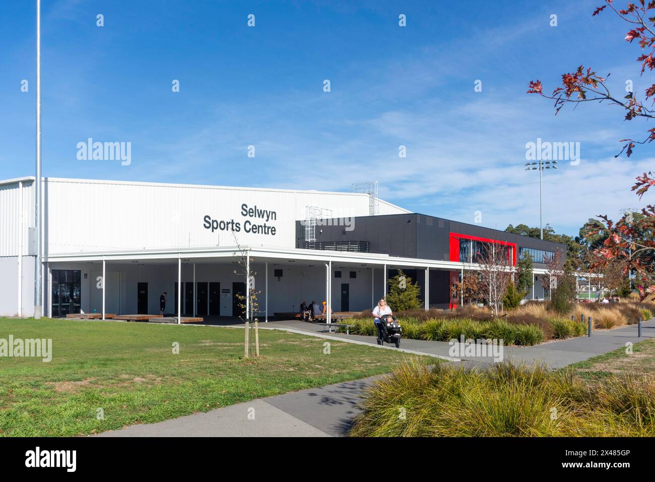 Selwyn Sports Centre, Foster Park, Broadlands Drive, Rolleston, Canterbury, Neuseeland Stockfoto