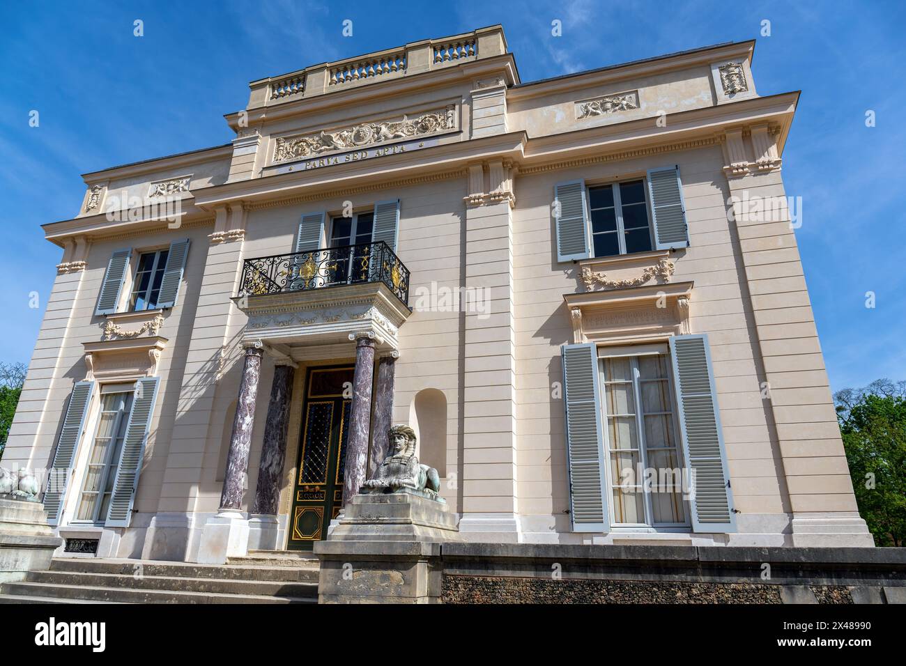 Schloss Bagatelle im Park Bagatelle - Paris, Frankreich Stockfoto
