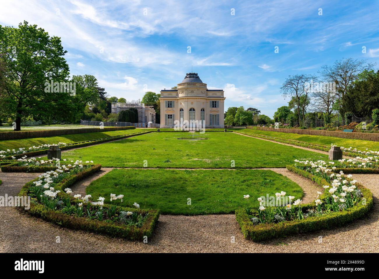Schloss Bagatelle im Park Bagatelle - Paris, Frankreich Stockfoto