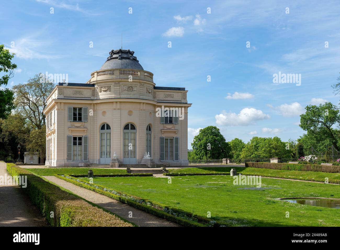 Schloss Bagatelle im Park Bagatelle - Paris, Frankreich Stockfoto