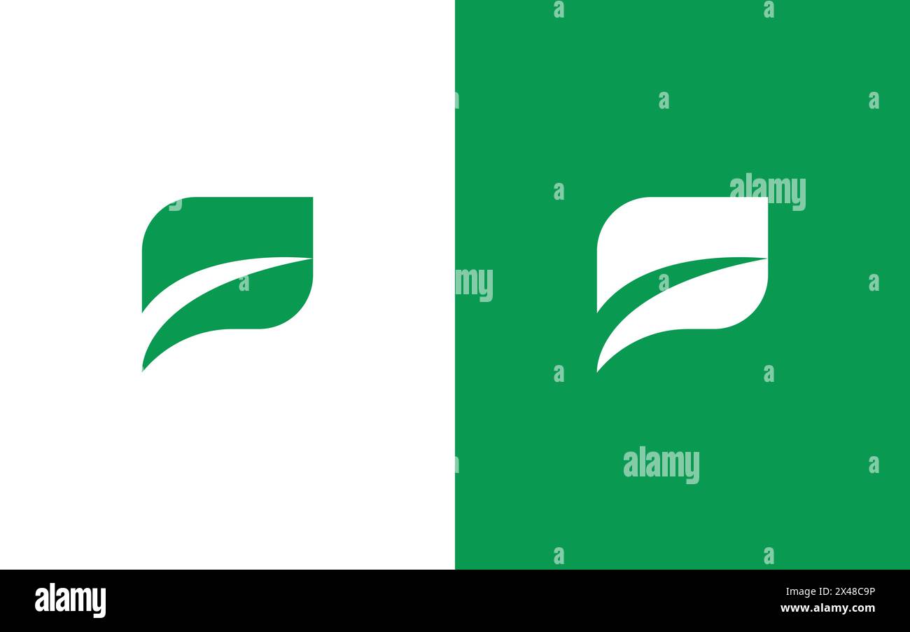 Minimalistisches Blatt-Chat-Logo. ECO-Chat-Logo Stock Vektor