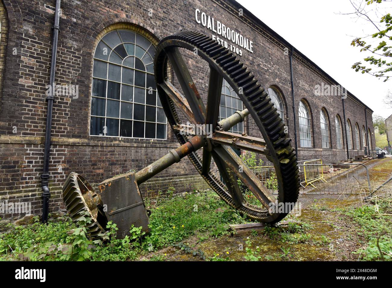 Historische technische Anlagen im Ironbridge Gorge Museum Trust in Coalbrookdale Stockfoto