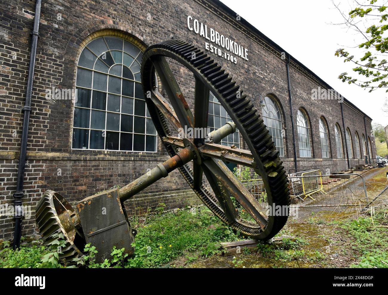 Historische technische Anlagen im Ironbridge Gorge Museum Trust in Coalbrookdale Stockfoto