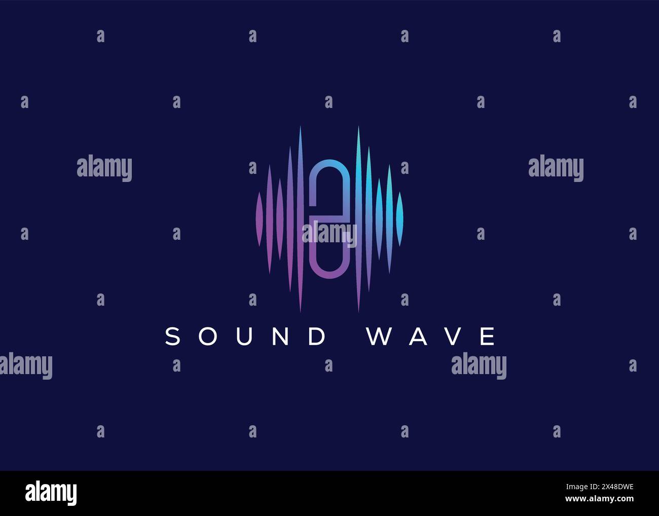 Minimalistisches Z-Logo mit Sound Wave-Vektor. Modernes Sound Wave-Logo. Z Musiklogo Stock Vektor