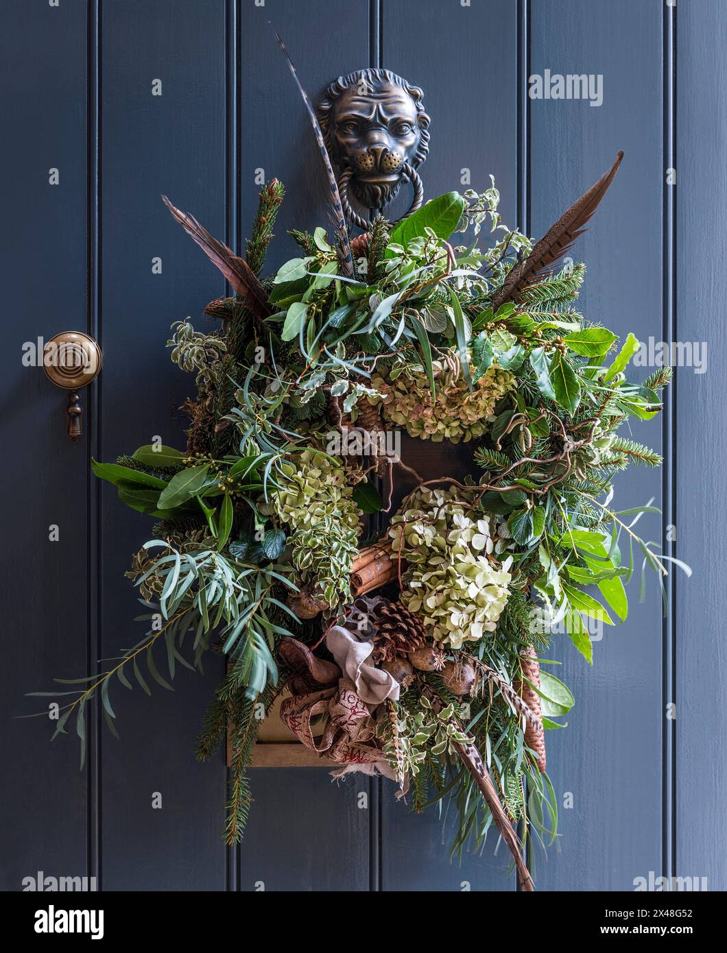 Dorset Familienheim zu Weihnachten, England, Großbritannien Stockfoto