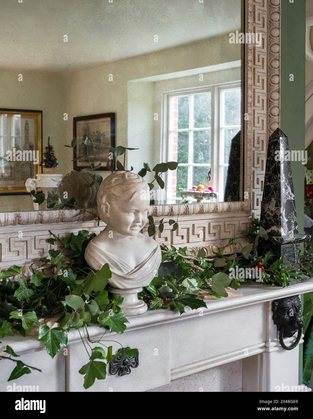 Dorset Familienheim zu Weihnachten, England, Großbritannien Stockfoto