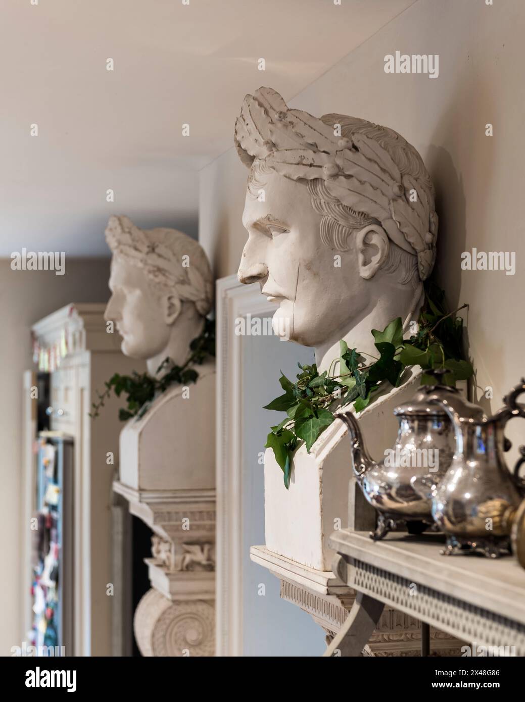 Dorset Familienheim zu Weihnachten, England, Großbritannien Stockfoto