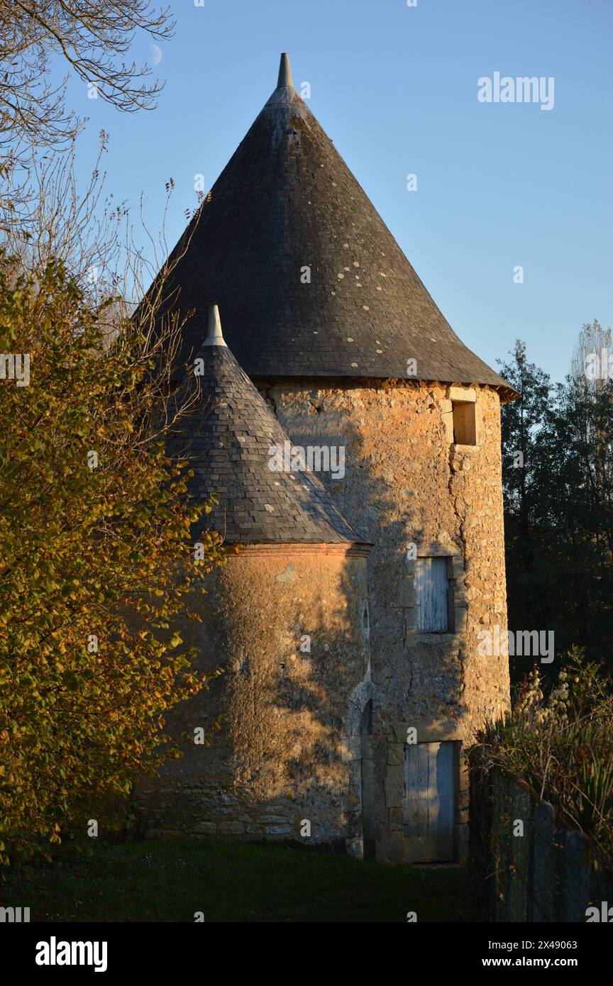 Tour ronde - Durtal Stockfoto