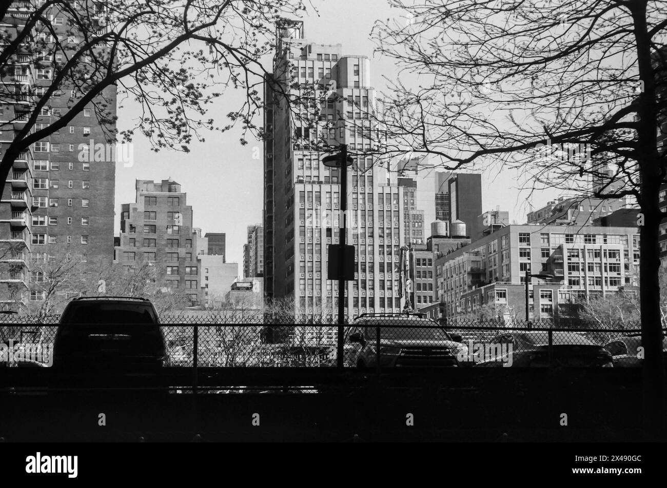 Gebäude im Stadtteil Chelsea in New York am Mittwoch, 17. April 2024. (© Richard B. Levine) Stockfoto