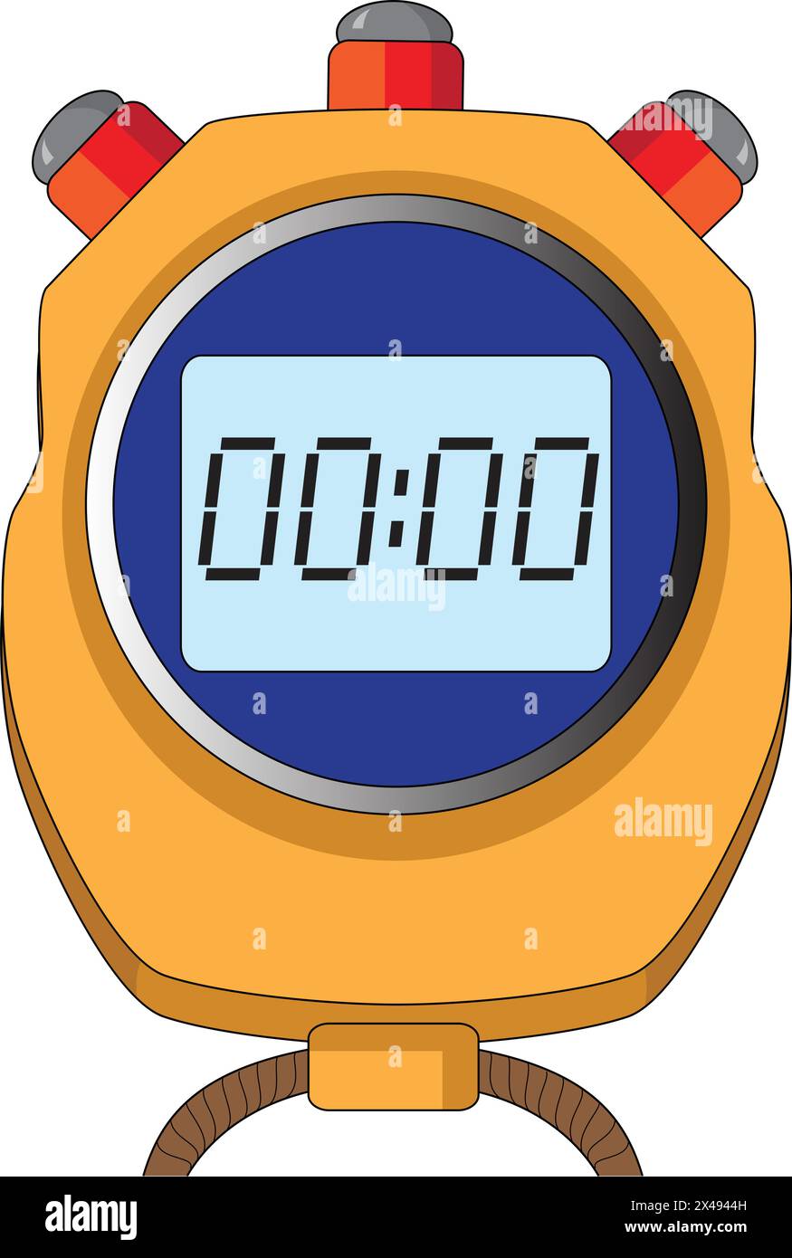 Eine Digitaluhr Stock Vektor