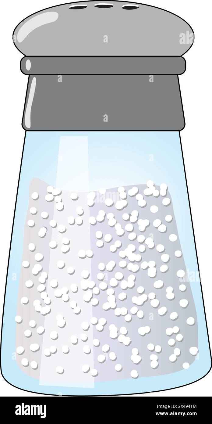 Ein Salzbehälter Stock Vektor