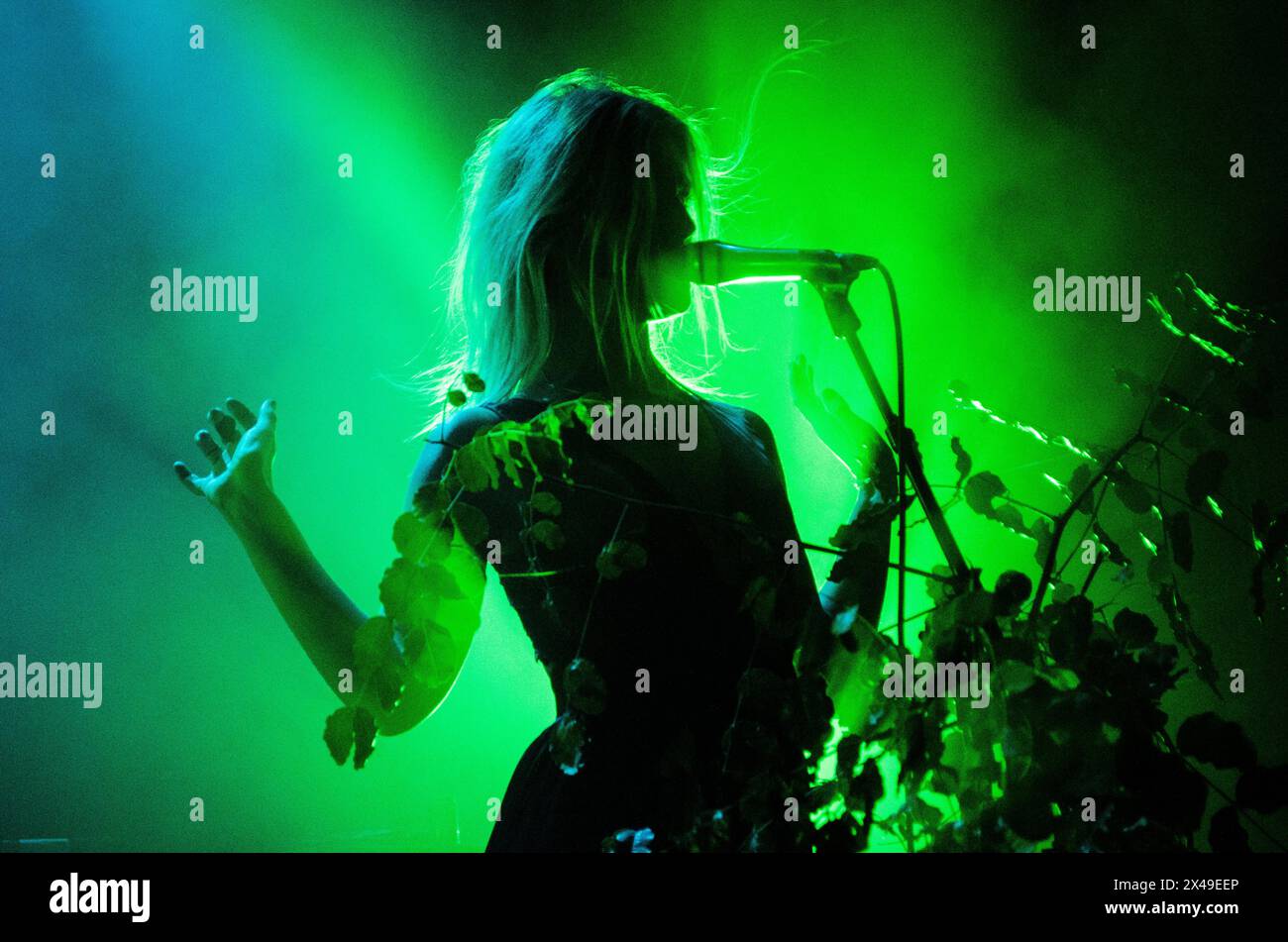 Myrkur (Amalie Bruun) spielt im Fuzz Live Music Club, Athen/Griechenland, November 2018 Stockfoto